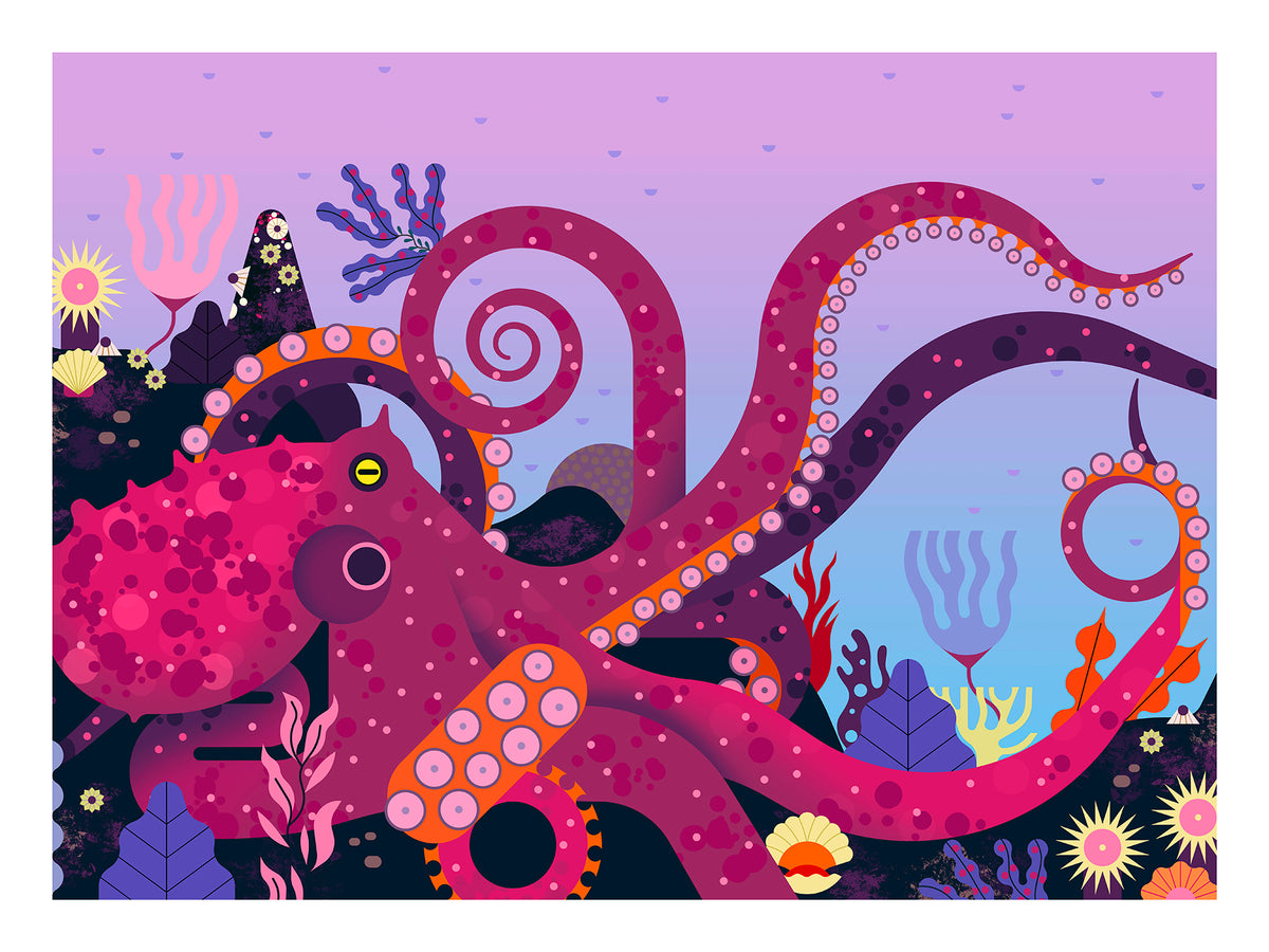 Octopus' Garden – Owen Davey Illustration