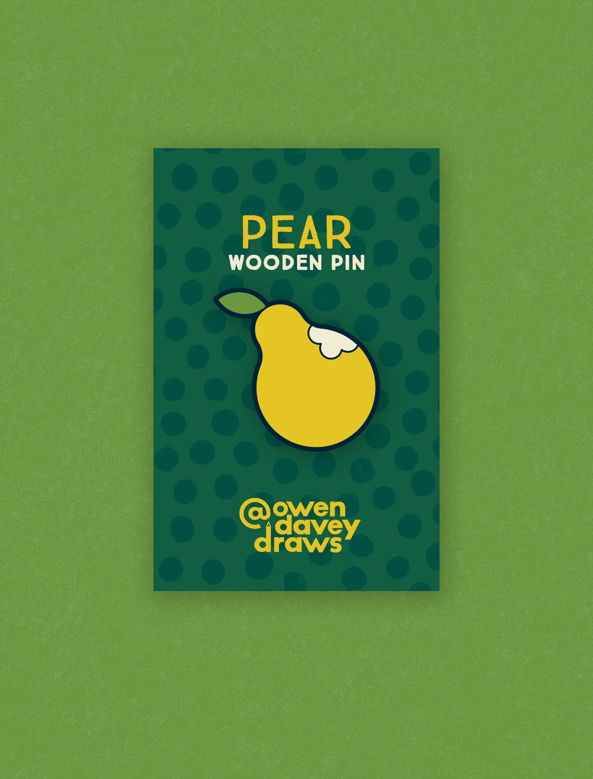 Pear Wooden Pin