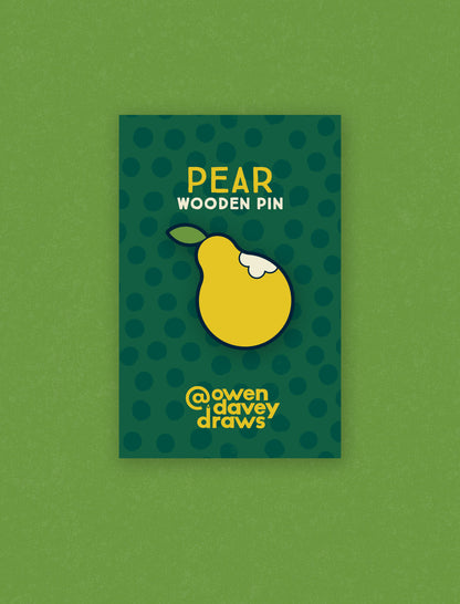 Pear Wooden Pin