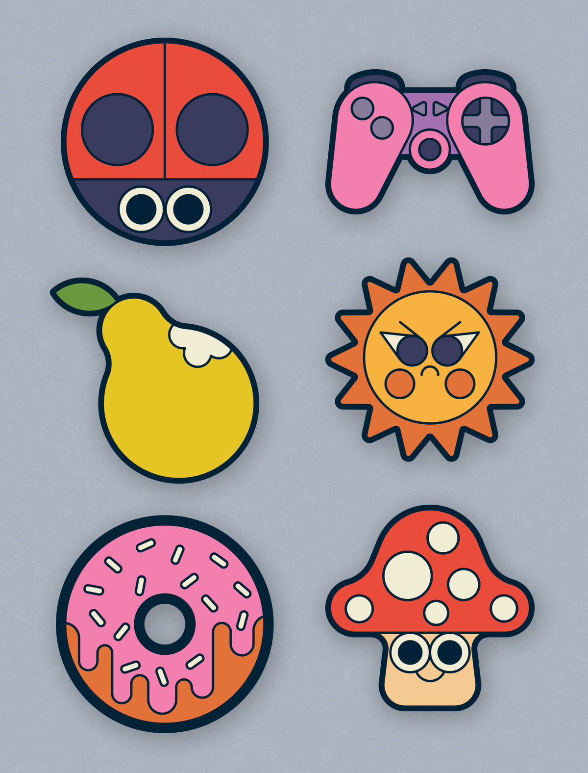 Sun Wooden Pin