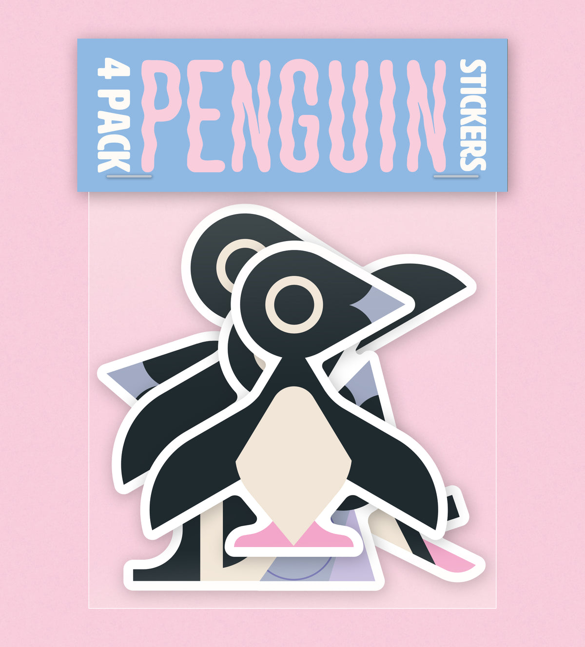 Penguins Sticker 4 Pack