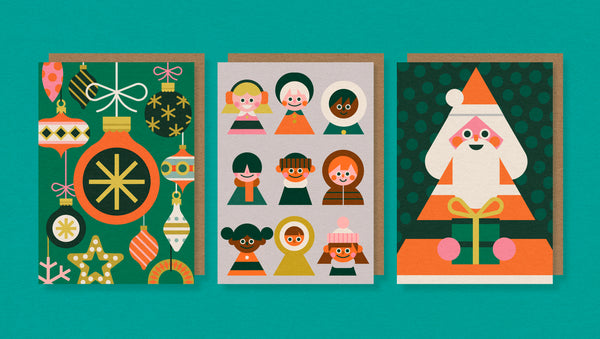 Pack of 6 Festive Cards