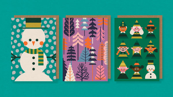 Pack of 6 Festive Cards