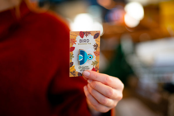 Bird Wooden Pin