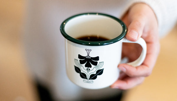 Flower Enamel Mug