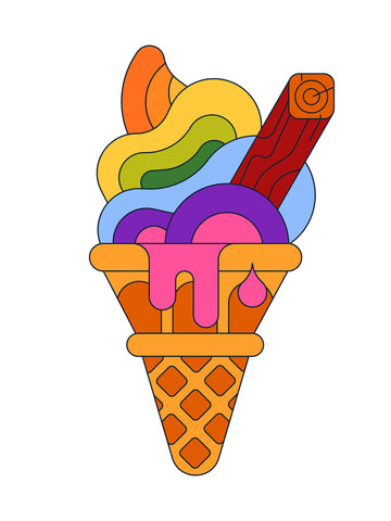 Ice Cream (Rainbow)
