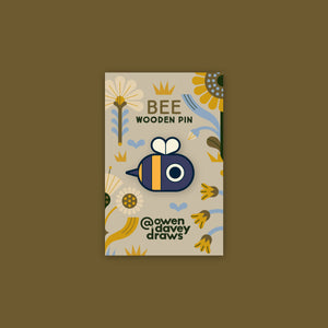 Bee Wooden Pin