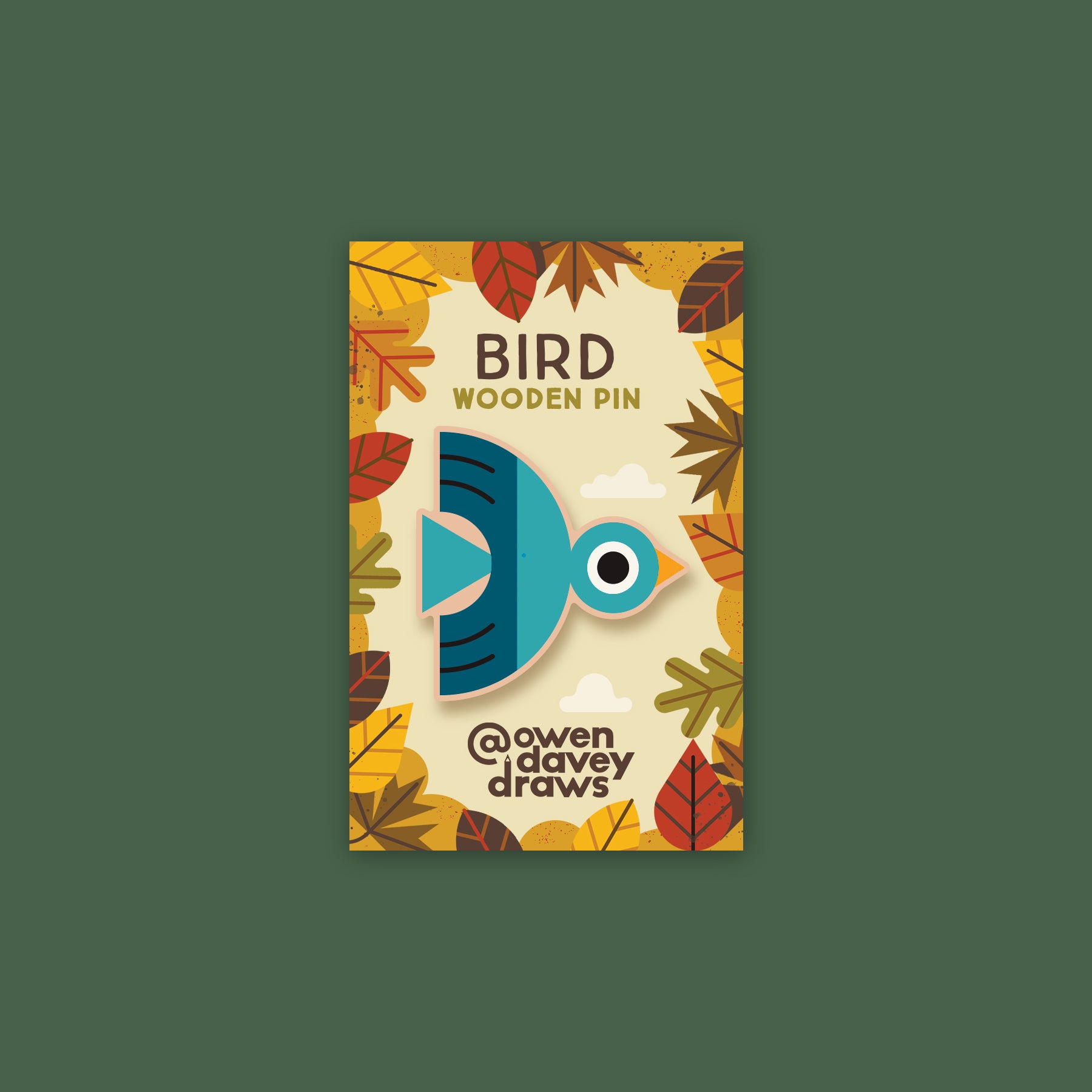 Bird Wooden Pin