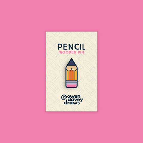 Pencil Wooden Pin